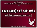 Kinh Nghiệm Lễ Ngũ Tuần